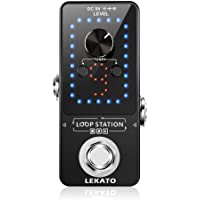 Los mejores  - LEKATO Pedal de guitarra eléctrica Pedal de bucle 9 bucles Máximo 40 minutos Tiempo de grabación Estación de bucle de…